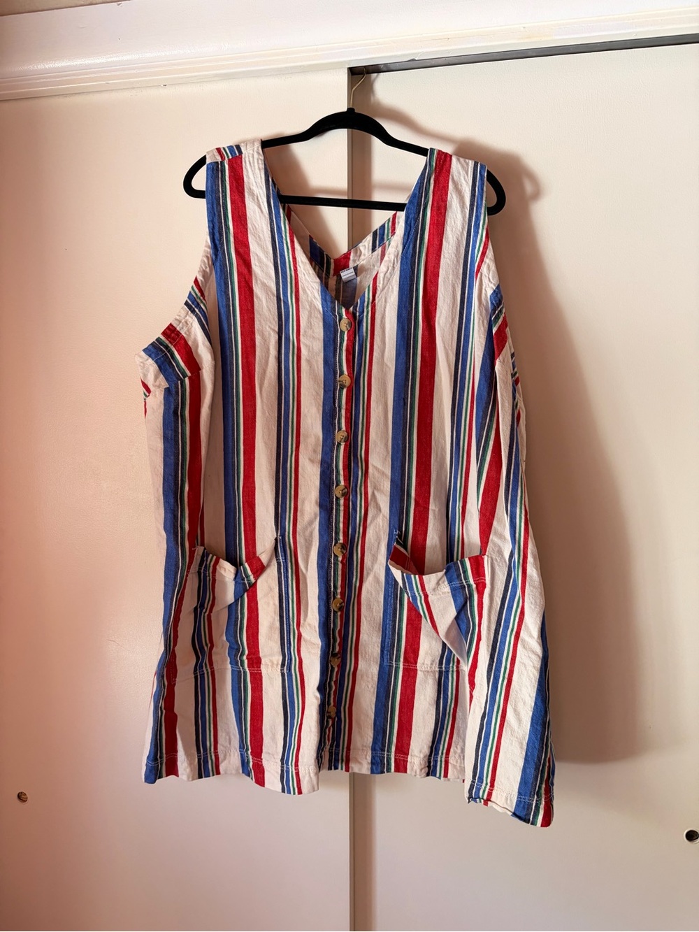 Old Navy Striped Mini Dress - Red, Blue, White